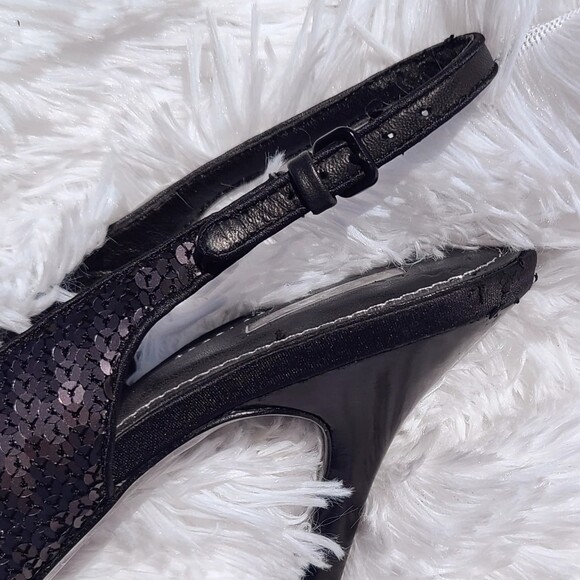 Report Signature Black Sequin Platform 5.5" Stiletto Heels with Box, Size 9.5 - Picture 6 of 10